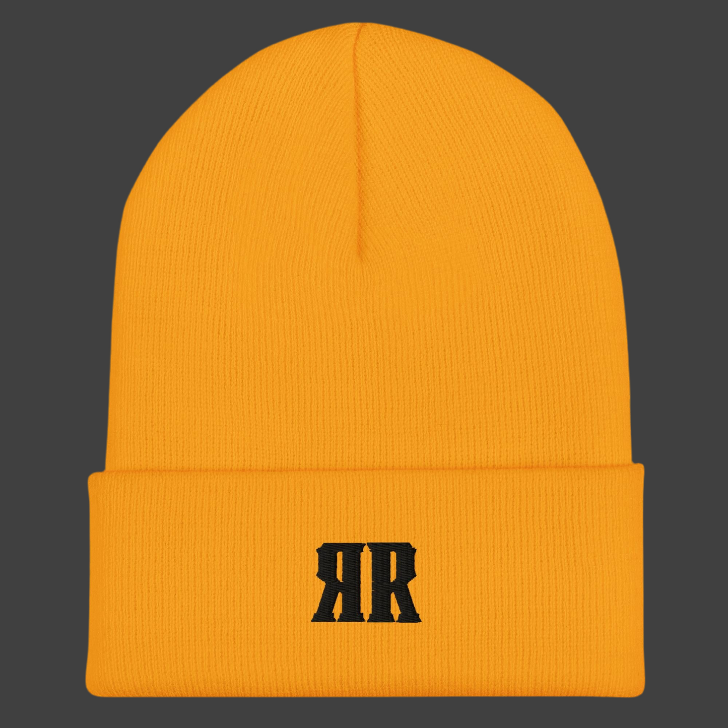 R2R Black Embroidered Beanie