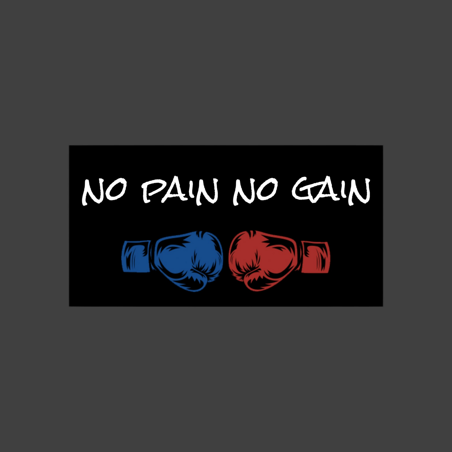 No pain, No gain sticker