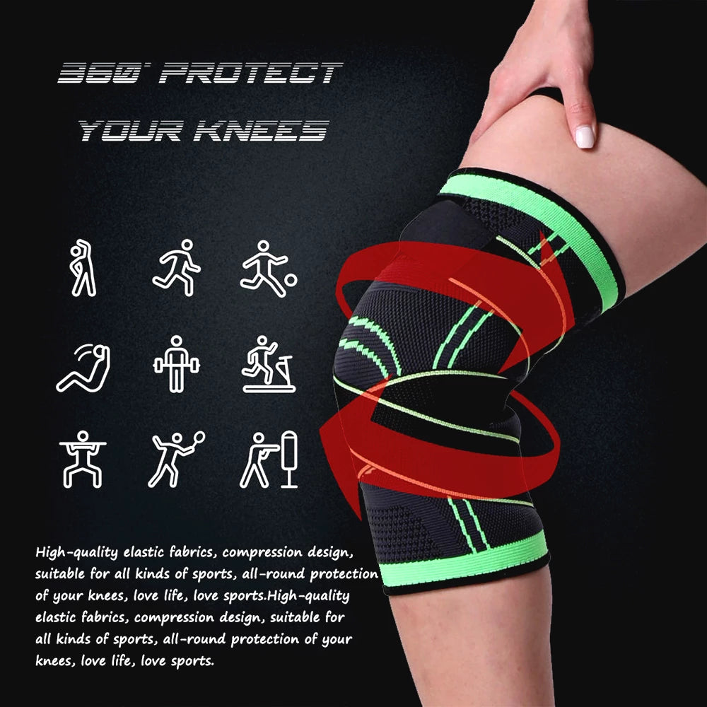 1 Pcs Knee Pads Braces Sports Support Joints Protector Compression Sleeve