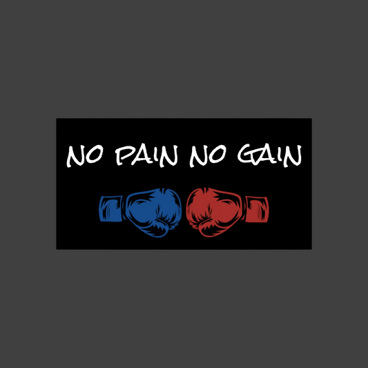 No pain, No gain sticker