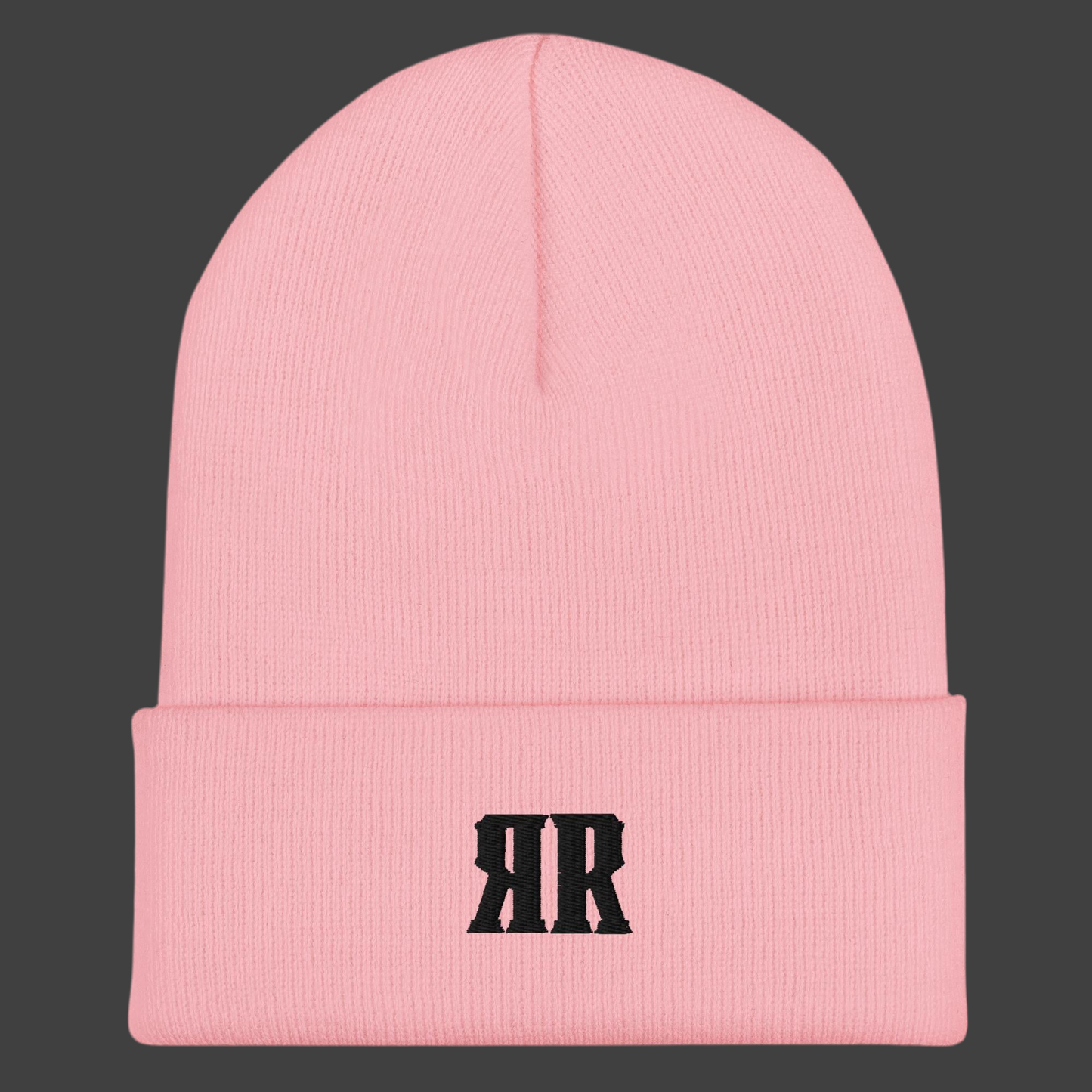 R2R Black Embroidered Beanie