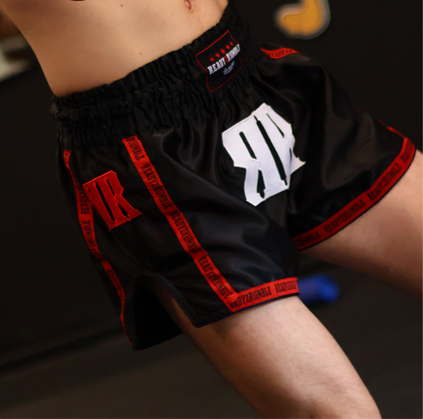 Ready2Rumble Black & Red Muay Thai shorts