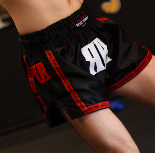 Ready2Rumble Black & Red Muay Thai shorts