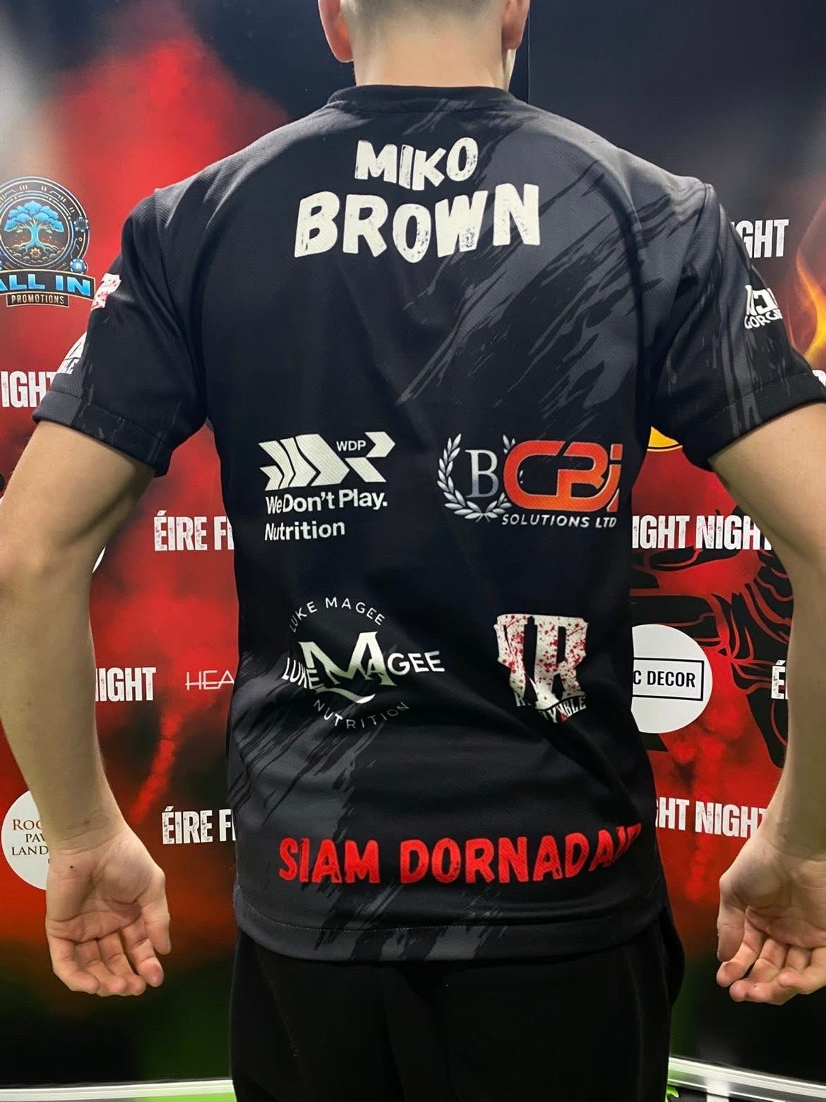 Miko Brown Custom Muay Thai Tshirt