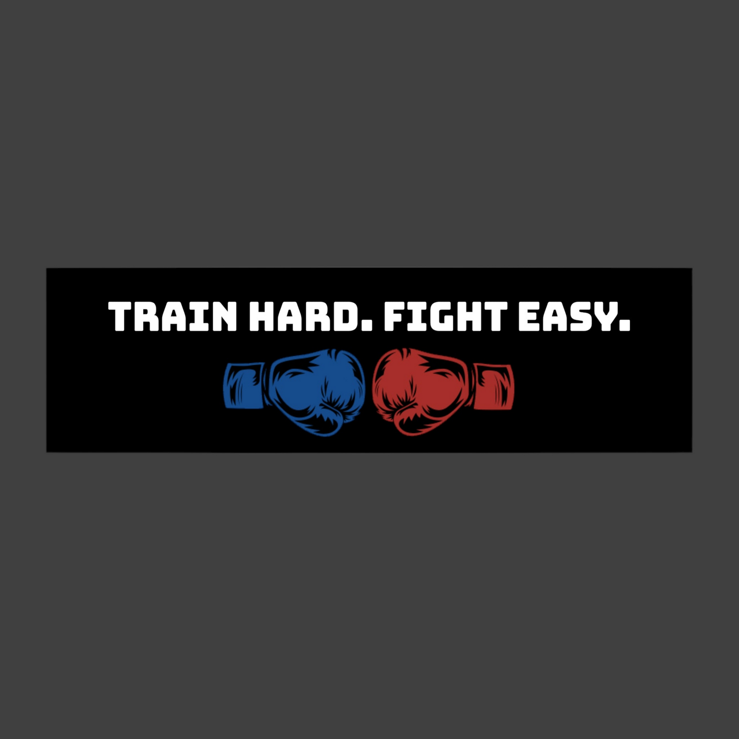 Train Hard Fight Easy bumper sticker