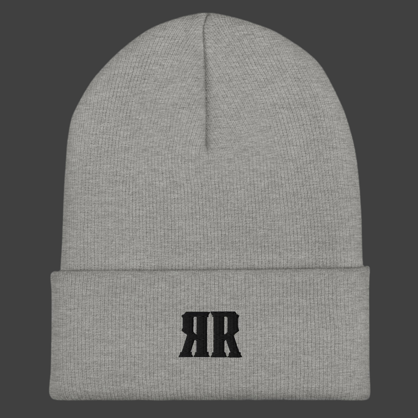 R2R Black Embroidered Beanie