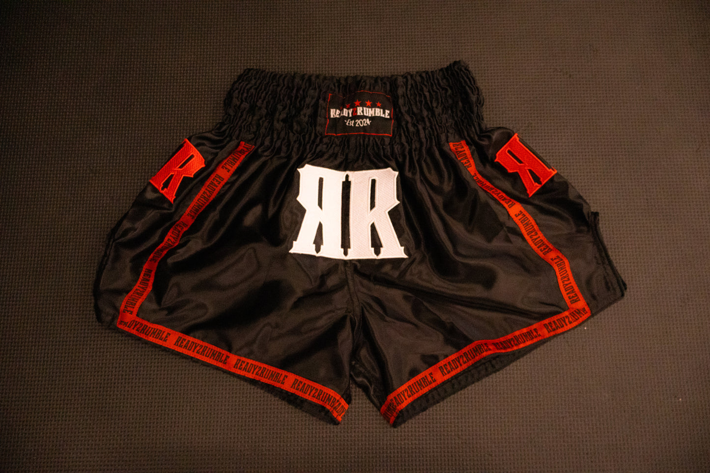 Ready2Rumble Black & Red Muay Thai shorts