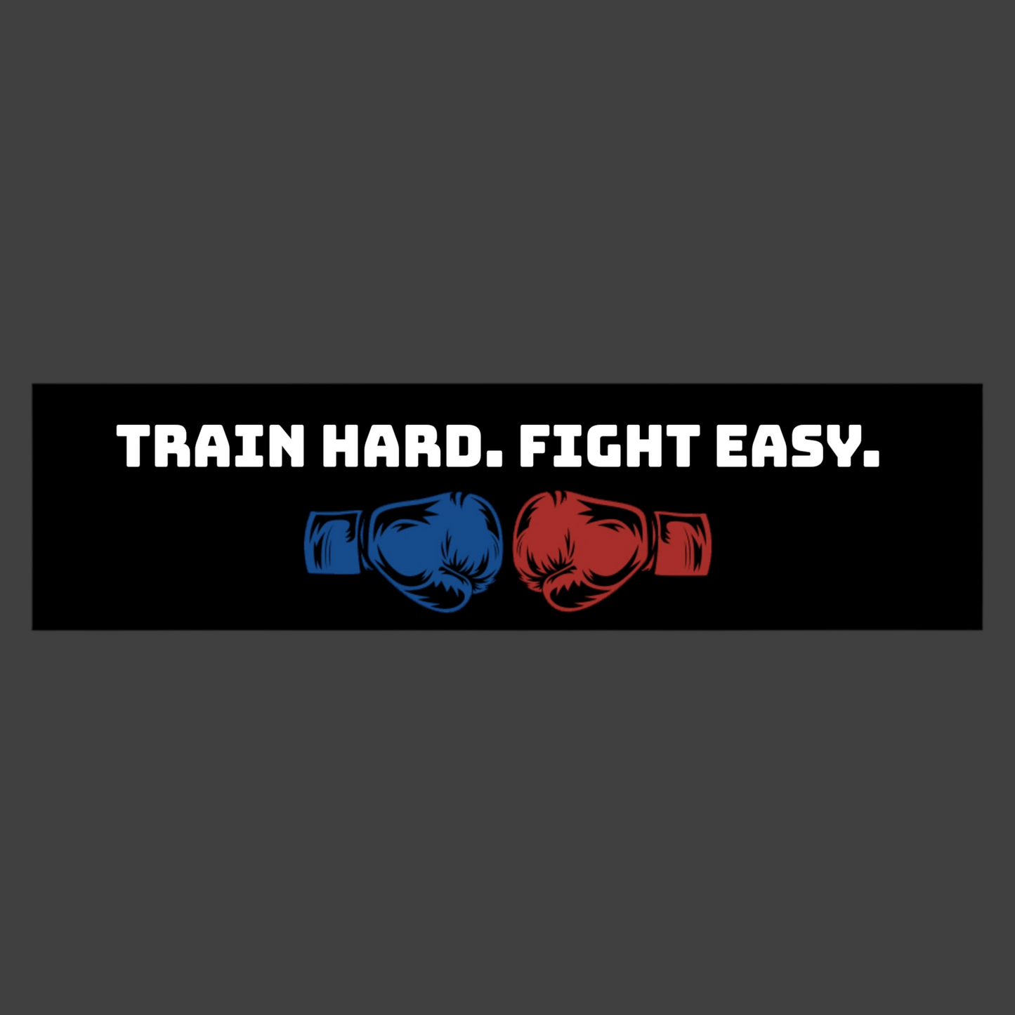 Train Hard Fight Easy bumper sticker