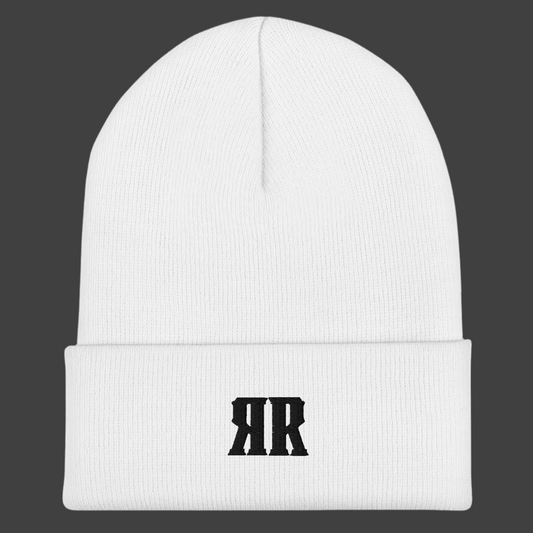R2R Black Embroidered Beanie