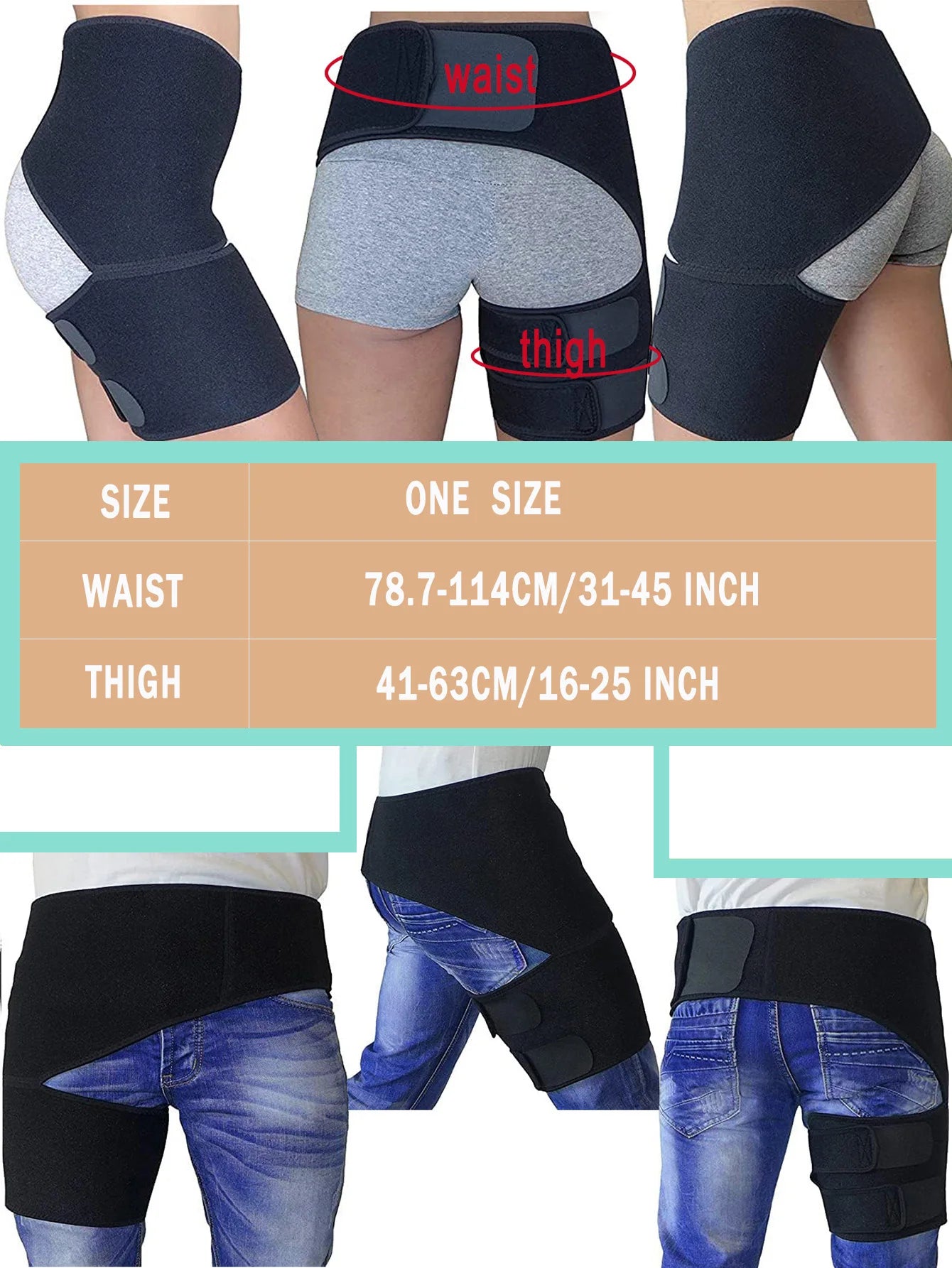 Adjustable Hip Support For Injuries and Recovery
